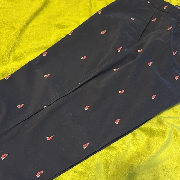 Tommy Hilfiger Women's Boat Print heritage Chino Pants Blue Size 12 - Picture 7 of 7